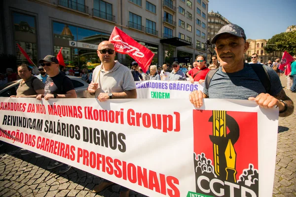 Porto Portugal Maio 2023 Durante Celebração Dia Maio Centro Histórico — Fotografia de Stock