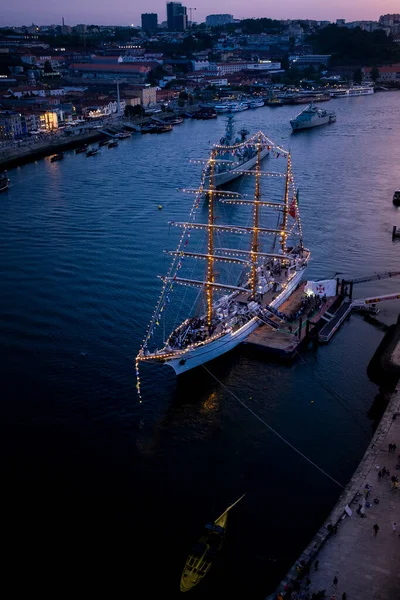 Porto Portugal May 2023 Sagres 포르투에서 해군의 기념하고 1998 이후로 — 스톡 사진