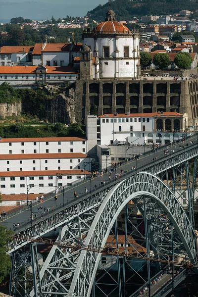 Vista Ponte Don Luis Centro Porto Portugal — Fotografia de Stock