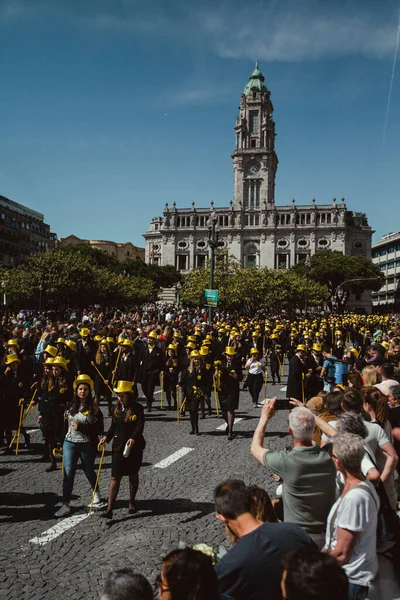 Porto Portugal May 2023 Portos Queima Das Fitas Parade 포르투갈 — 스톡 사진