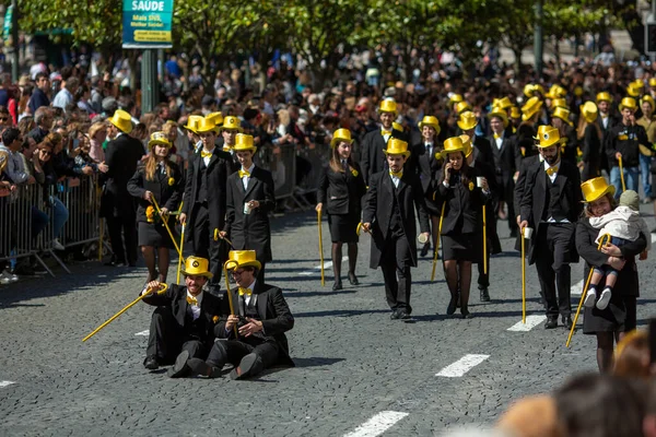 Porto Portugal Maj 2023 Portos Queima Das Fitas Parade Årlig — Stockfoto
