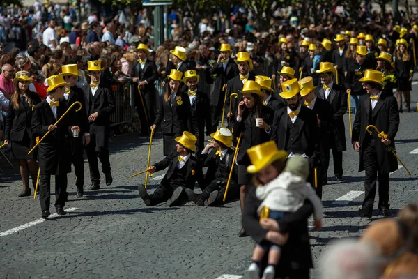 Porto Portugalia Maj 2023 Porto Queima Das Fitas Parade Coroczna — Zdjęcie stockowe
