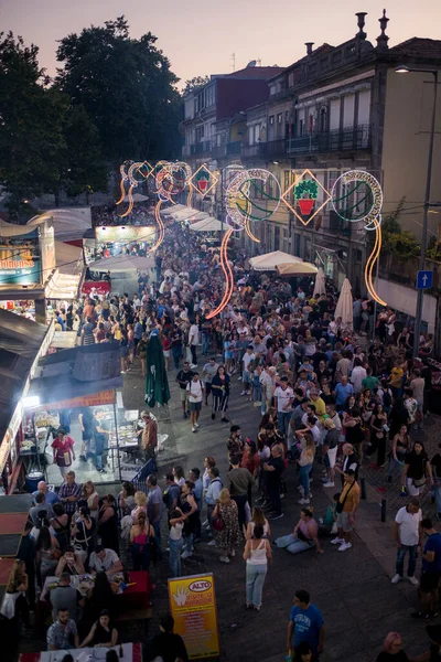 Porto Portugal Juni 2023 Firandet Festa Sao Joao Festival Midsommar — Stockfoto