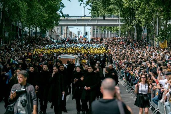 Porto Portugal Mei 2023 Porto Queima Das Fitas Parade Jaarlijkse — Stockfoto