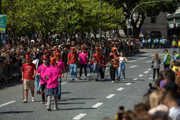 Porto Portugal Maio 2023 Desfile Queima Das Fitas Porto Festa — Fotografia de Stock