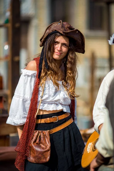 Porto Portugal Jul 2023 Durante Festival Anual Piratas Leca Palmeira — Fotografia de Stock