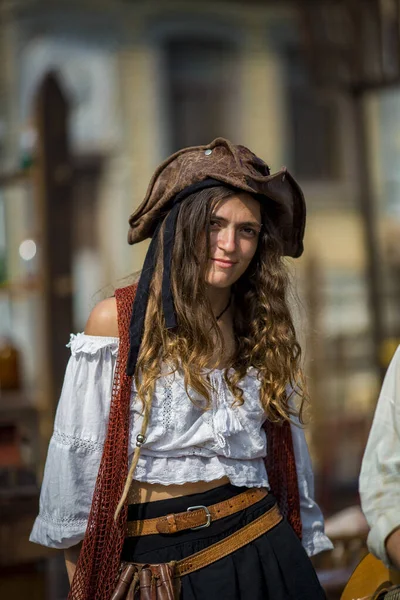 Porto Portugal Jul 2023 Während Des Jährlichen Piratenfests Leca Palmeira — Stockfoto