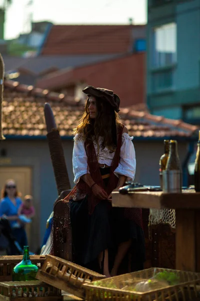 Porto Portugalsko Července2023 Během Každoročního Festivalu Piráti Leca Palmeira Hradě — Stock fotografie