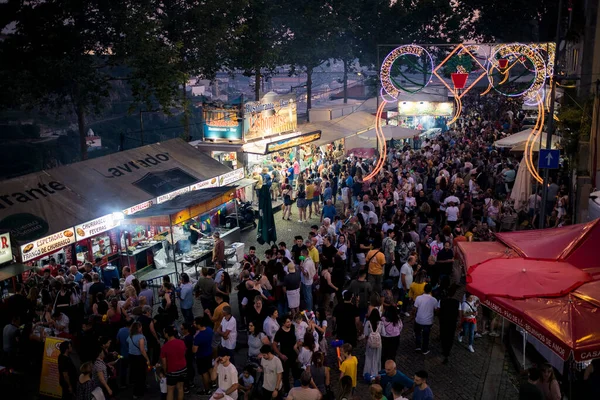 Порто Португаль Июня 2023 Время Празднования Festa Sao Joao Фестиваль — стоковое фото