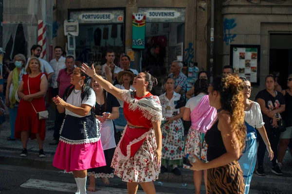 Porto Portugal Juli 2023 Stänger Veckan Saint John Festivalen Populära — Stockfoto