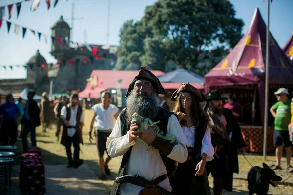 Порто Португаль Июля 2023 Года Время Ежегодного Фестиваля Пиратов Лека — стоковое фото