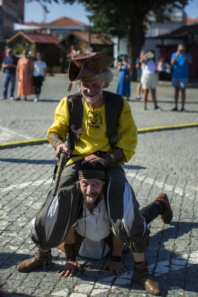 Porto Portugalia Lipca 2023 Podczas Corocznego Festiwalu Piratów Leca Palmeira — Zdjęcie stockowe