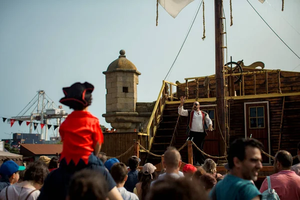 Porto Portugal Jul 2023 Durante Festival Anual Piratas Leca Palmeira — Fotografia de Stock