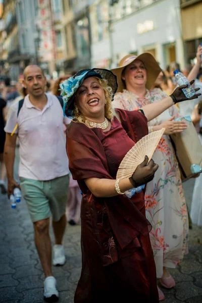 Porto Portugal Jul 2023 Encerrando Semana Festival São João Populares — Fotografia de Stock