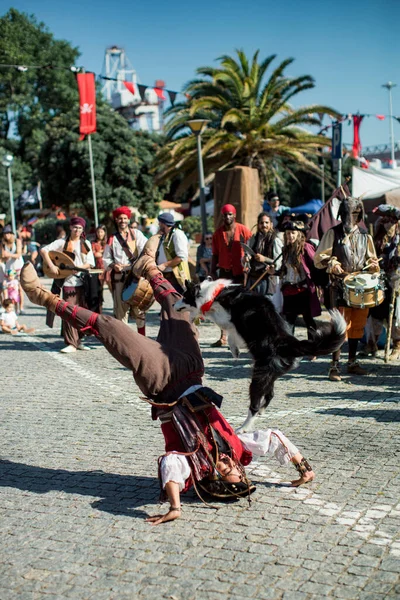 Порто Португаль Июля 2023 Года Время Ежегодного Фестиваля Пиратов Лека — стоковое фото