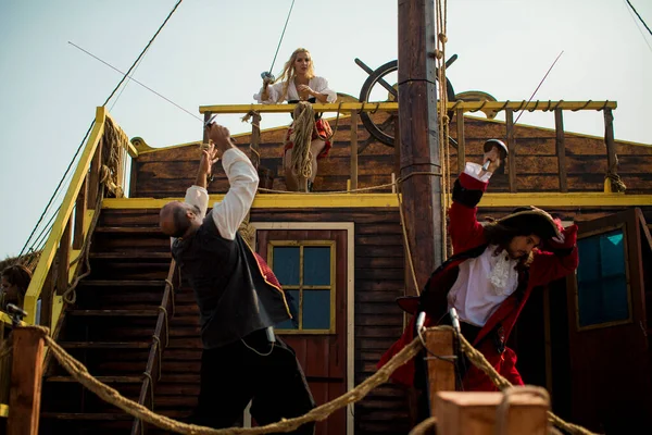 Porto Portugalia Lipca 2023 Podczas Corocznego Festiwalu Piratów Leca Palmeira — Zdjęcie stockowe
