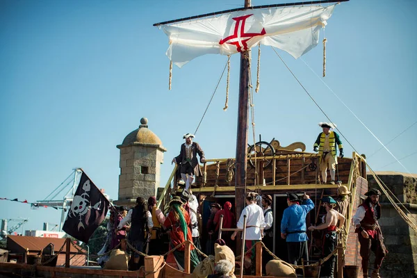 Portugal Jul 2023 在Matosinhos城堡一年一度的海盗节期间建造了1638年 市政当局为保护历史和文化遗产而举行的会议 — 图库照片