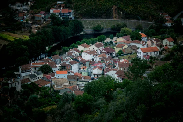 Village Tôt Matin Dans Les Contreforts Serra Estrela Portugal — Photo