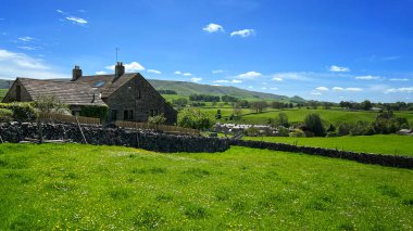 Yorkshire Dales 'deki Grassington' dan manzara