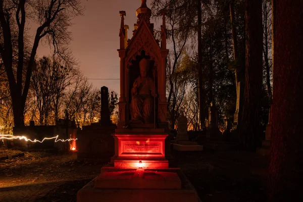 Lwów Ukraina Listopada 2022 Cmentarz Łyczakowski Państwowe Muzeum Historii Kultury — Zdjęcie stockowe