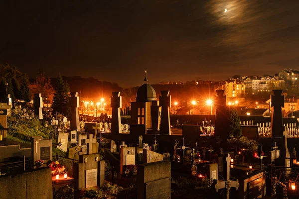 Lviv Ucraina Novembre 2022 Lychakiv Cimitero Stato Storia Cultura Museo — Foto Stock
