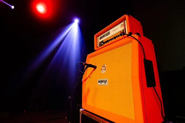 Lviv Ukraine Novembre 2022 Guitare Speaker Cabinets Orange Amp Concert — Photo