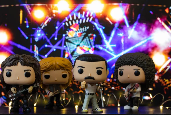 stock image Washington, U.S. - December 29, 2022: Funko POP vinyl figures of Queen band