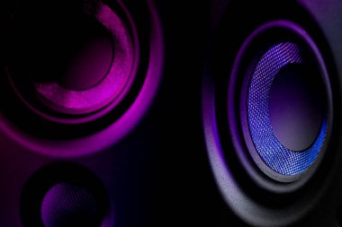 Hoparlörlerin tasarım amacı için duvar kağıdı olarak kapatılması