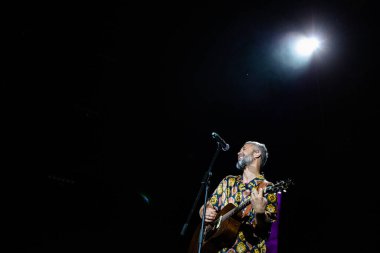 Lviv, Ukraine - August 14, 2021: Ukrainian Song Project 2021. Ukrainian singer Serhii Babkin