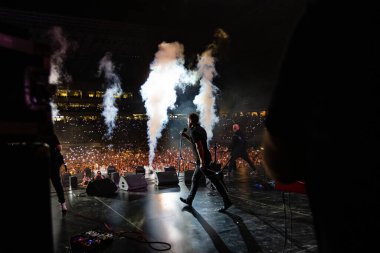 Lviv, Ukraine - August 14, 2021: Ukrainian Song Project 2021. Ukrainian band SKAI