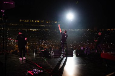 Lviv, Ukraine - August 14, 2021: Ukrainian Song Project 2021. Ukrainian band SKAI