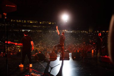 Lviv, Ukraine - August 14, 2021: Ukrainian Song Project 2021. Ukrainian band SKAI