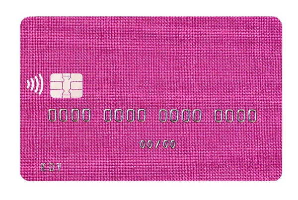 Debit Card Closeup Transparent Background Design Purpose — Stock Photo, Image