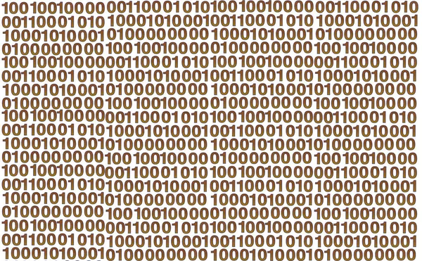 binary code from numbers of 100 dollar banknote for design purpose