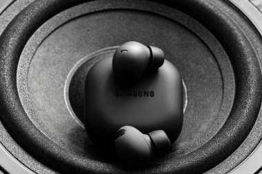 Lviv, Ukrayna - 13 Nisan 2023: Samsung Galaxy 2 profesyonel