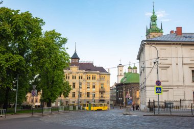 Lviv, Ukrayna - 6 Mayıs 2023: Lviv 'deki Antik Sokak