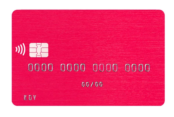 Debit Card Closeup Transparent Background Design Purpose — Stock Photo, Image