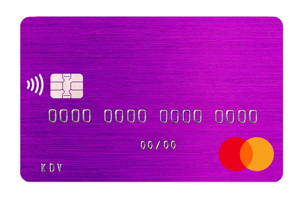 우크라이나 키예프 2023 Mastercard Debit Card Closeup Design Purpose — 스톡 사진
