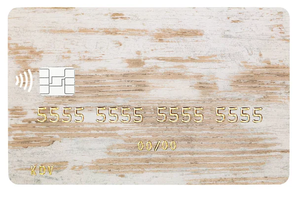 Bankkártya Közelkép Átlátszó Háttérrel Tervezés Céljából — Stock Fotó