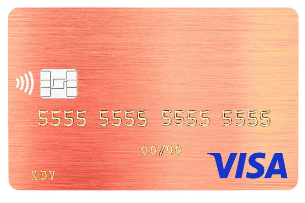 Kyiv Ukraine April 2021 Visa Card Closeup Design Purpose — Stock Photo, Image