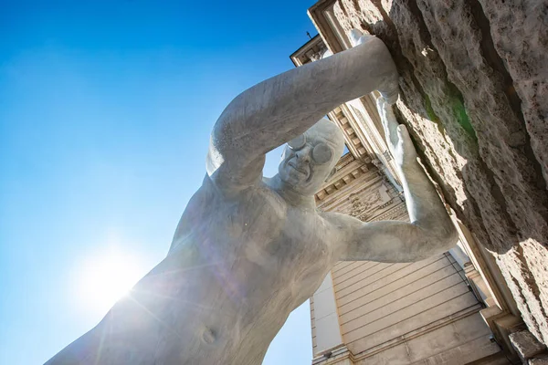 Lviv Ukraine June 2023 Arbitrium Sculpture Lviv National Opera Symbol — Stock Photo, Image