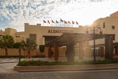 Hurghada, Mısır - 4 Ekim 2019: ALDAU Uluslararası Konferans Merkezi