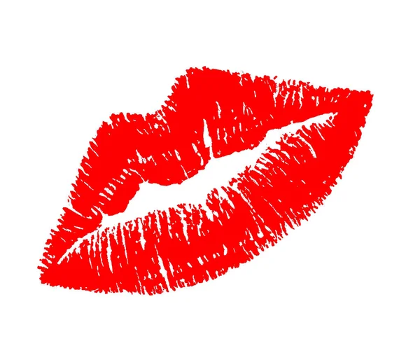 デザイン目的のための赤い唇のアイコン — ストック写真