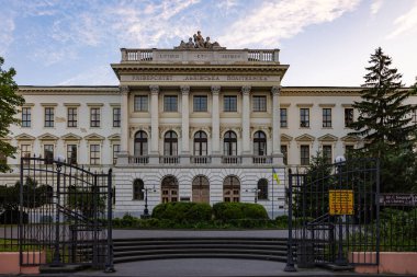 Lviv, Ukraine - July 13, 2023: Main building of Lviv Polytechnic National University