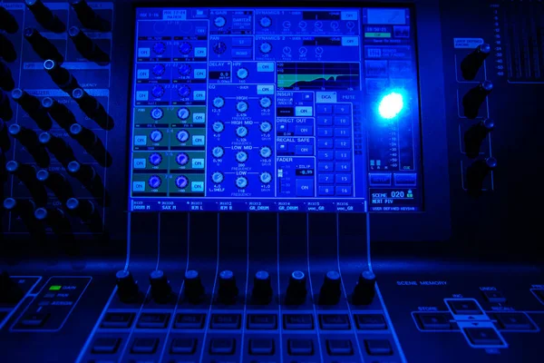Nahaufnahme Von Sound Control Panel Für Design Zwecke — Stockfoto