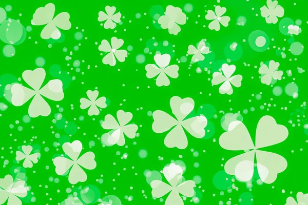 Green Clover Background Patricks Day Background Design Purpose — Stock Photo, Image
