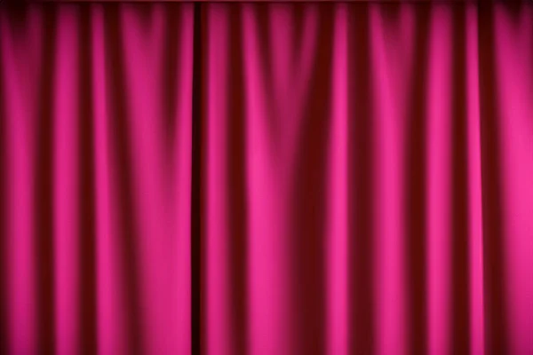 シアターのピンクカーテン テクスチャされた背景 — ストック写真