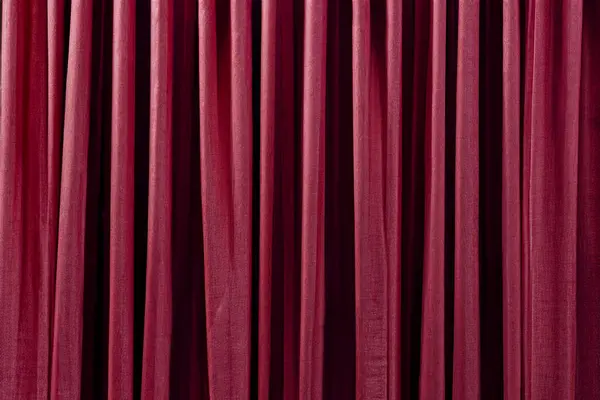 Rideau Rouge Dans Théâtre Contexte Texturé — Photo