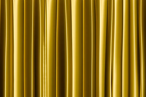 劇場のゴールデンカーテン テクスチャされた背景 — ストック写真