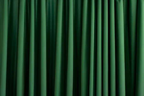 Grön Gardin Teatern Texturerad Bakgrund — Stockfoto